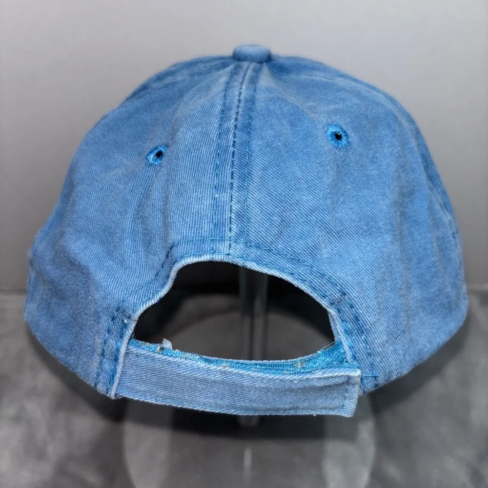 ESY Aruba One Happy Island Baseball Cap Men's Blue Pink Cotton One Size